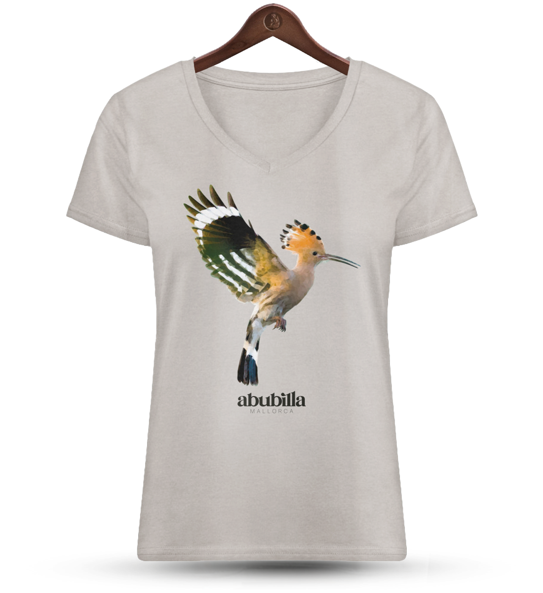 Abubilla- Organic V-Neck Shirt