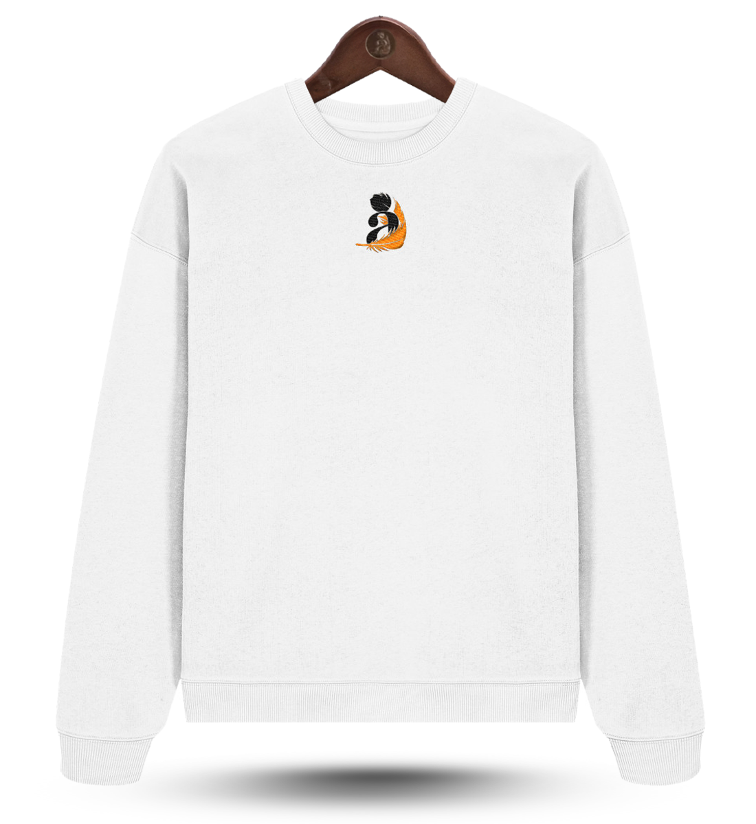 Abubilla - Oversize Sweatshirt mit Sticklogo