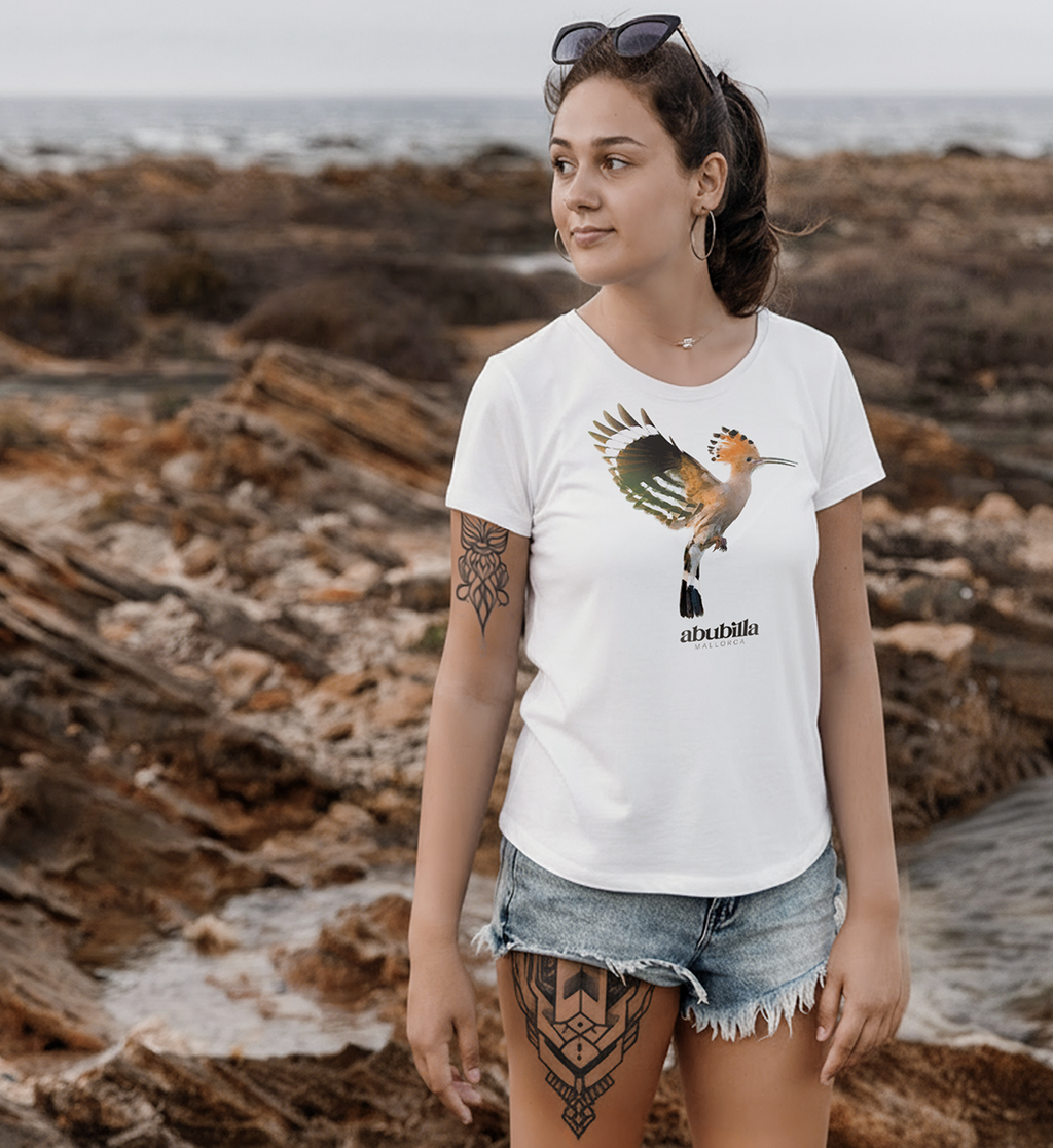 Abubilla- Organic V-Neck Shirt