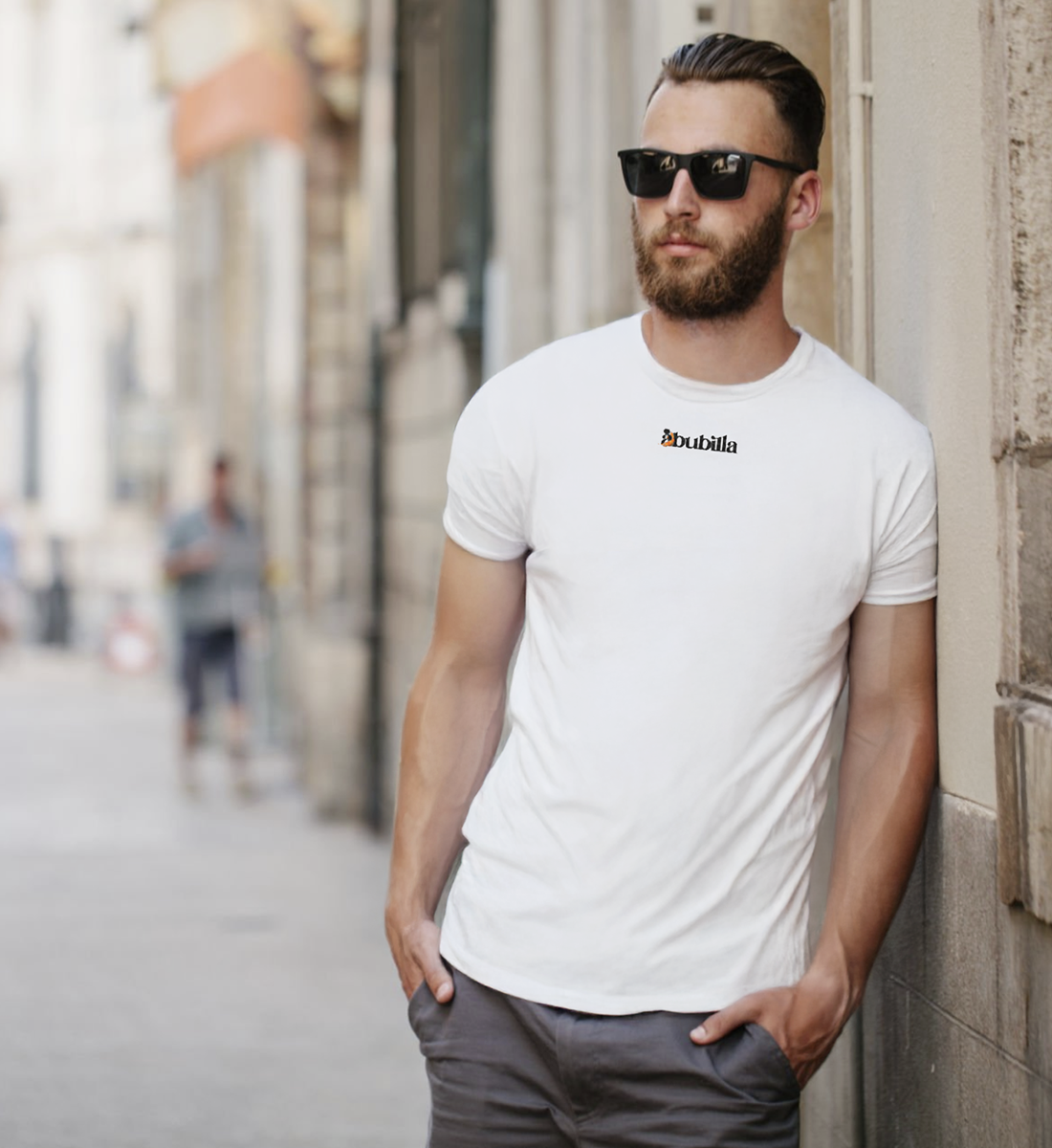Abubilla -  Organic Shirt mit Sticklogo