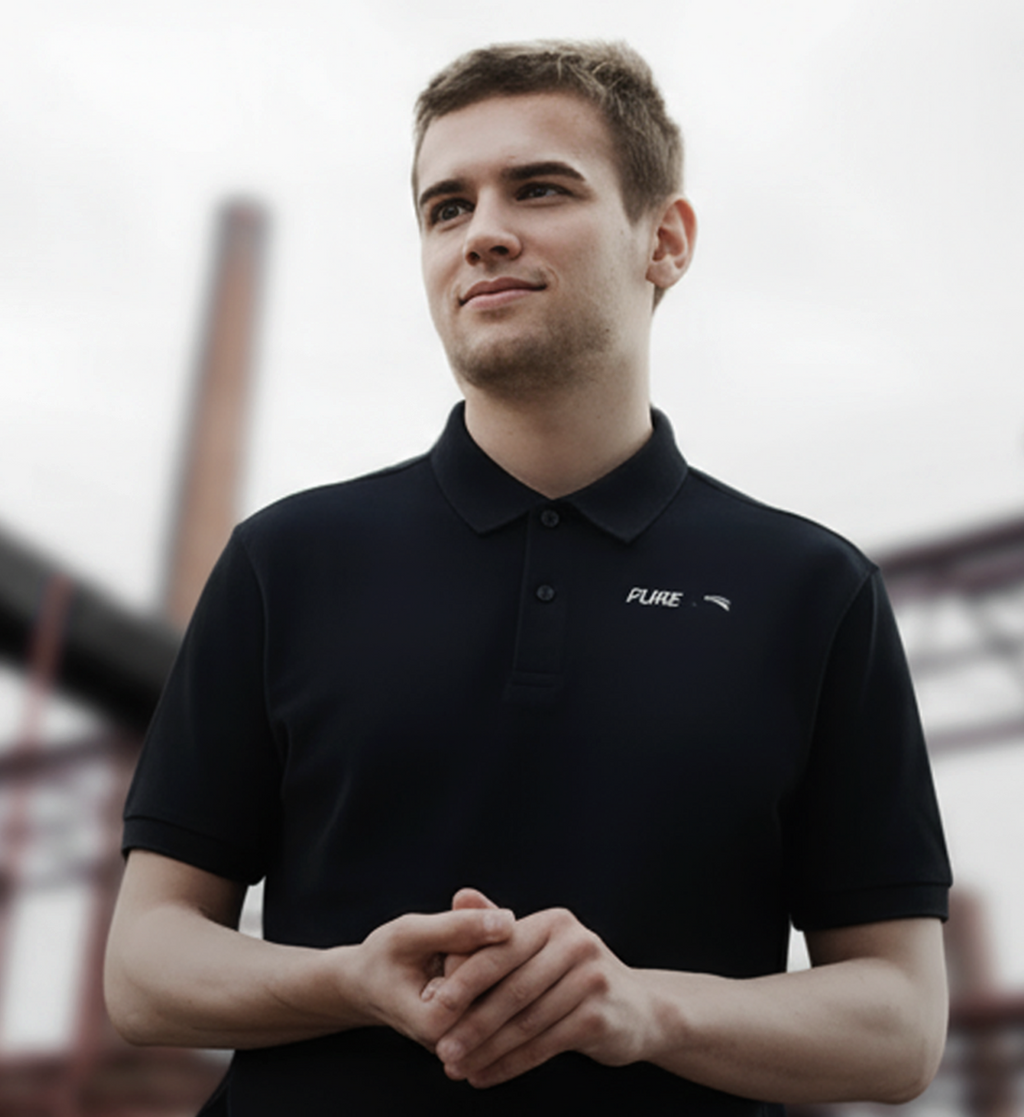 Pure X Pain  - Polo Shirt  mit Sticklogo