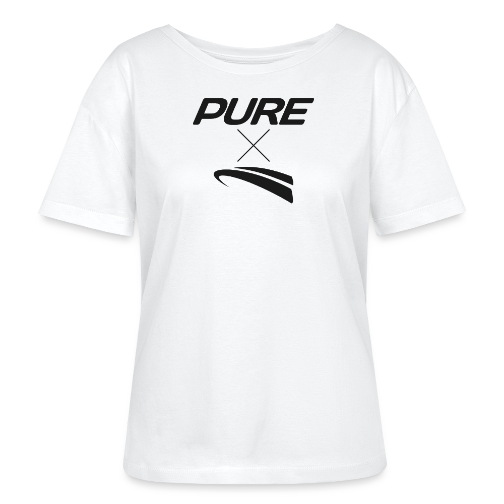 Pure x Pain Damen T-Shirt Hell mit Signature-Frontprint - Weiß