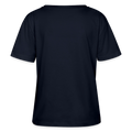 WMAWZB Damen T-Shirt Navy mit Statement Frontprint