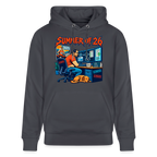Unisex Hoodie dunkel mit SUMMER OF 26 Frontprint – Indigoblau – Vorderseite