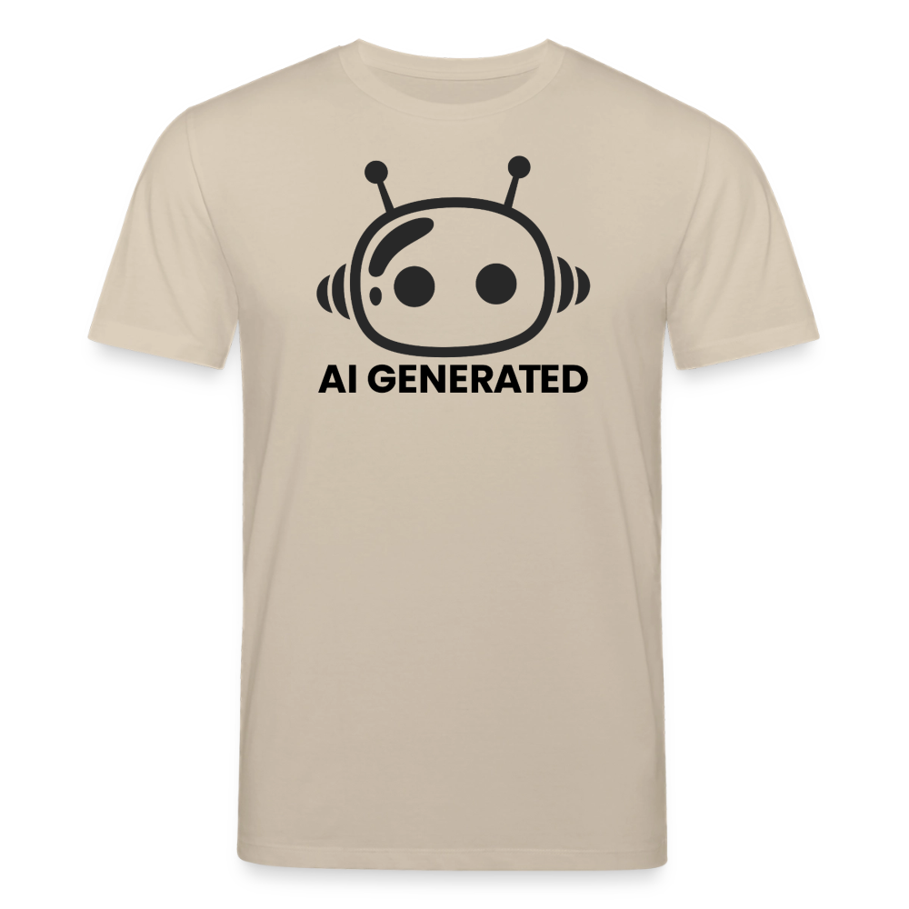 AI Generated Unisex Bio-T-Shirt Frontprint - Beige