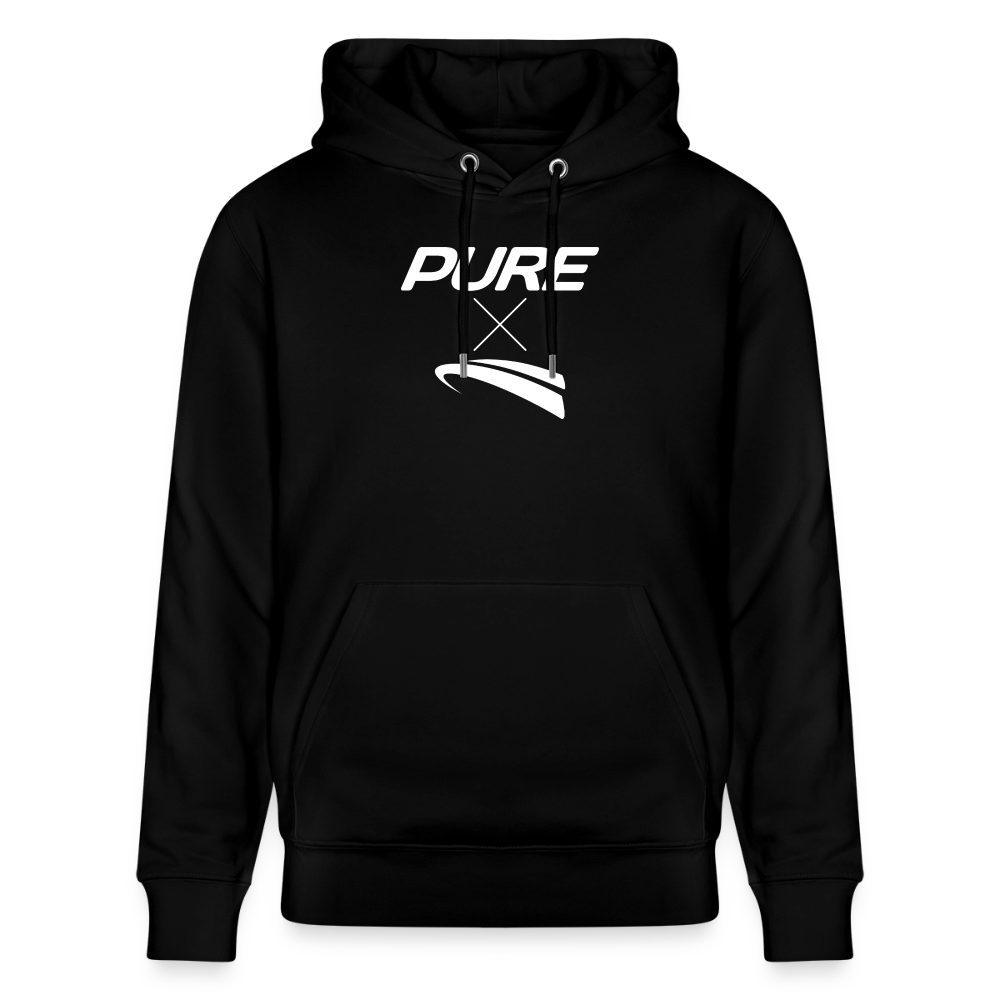 Pure x Pain Unisex Hoodie Dunkel mit Signature-Frontprint - Schwarz