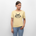 AI Femal Bot Frauen Bio-T-Shirt - Creme