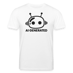 AI Generated Unisex Bio-T-Shirt Frontprint - Weiß