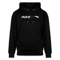 Pure x Pain Unisex Hoodie Dunkel mit Logo Frontprint - Schwarz