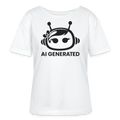 AI Generated Female Bot Frauen Bio-T-Shirt - Weiß