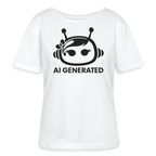 AI Generated Female Bot Frauen Bio-T-Shirt - Weiß
