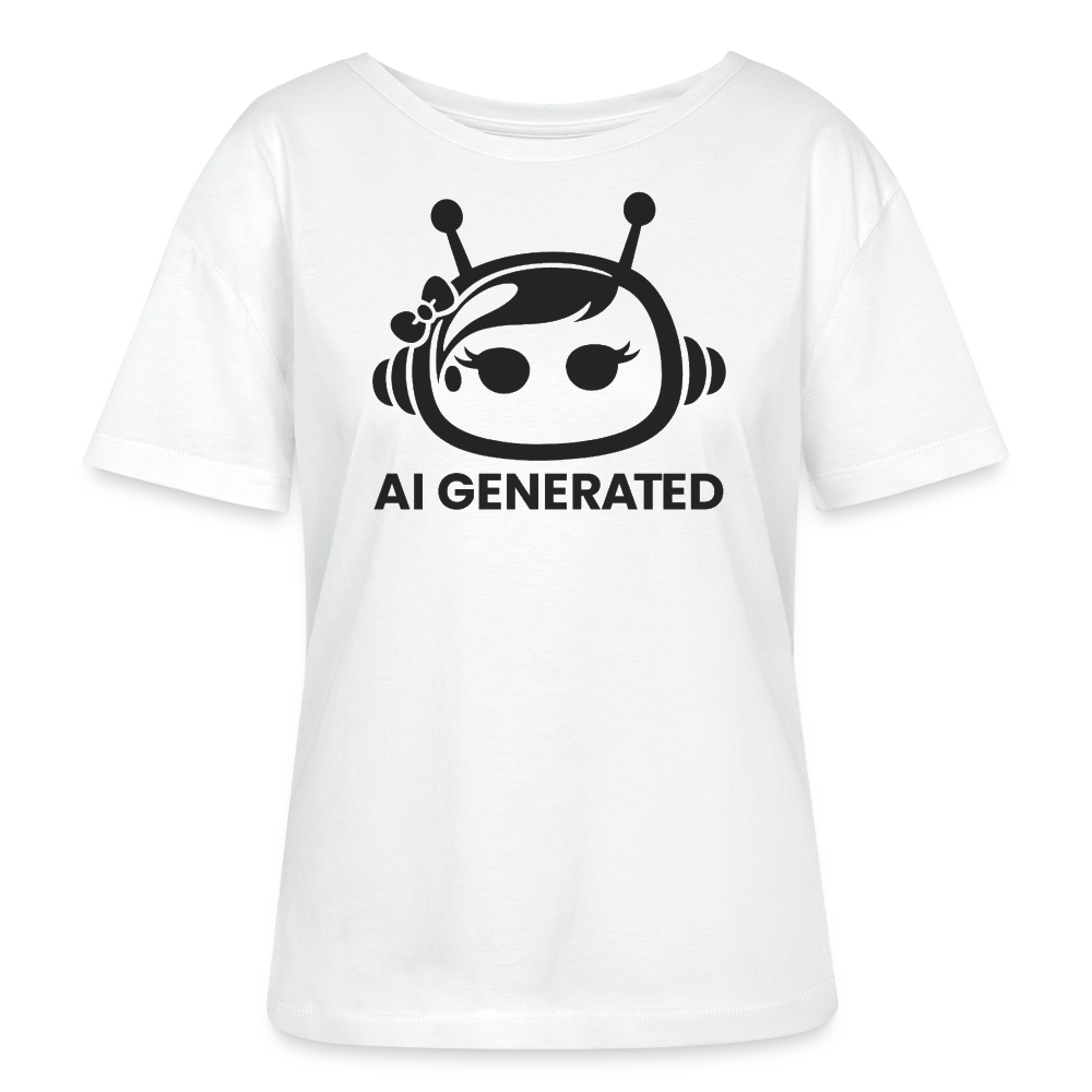 AI Generated Female Bot Frauen Bio-T-Shirt - Weiß