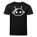 AI Bot Unisex Bio-T-Shirt mit Frontprint - Schwarz