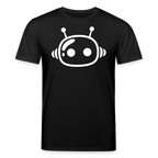 AI Bot Unisex Bio-T-Shirt mit Frontprint - Schwarz