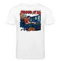 Unisex T-Shirt hell mit SUMMER OF ’26 Frontprint – Weiß – Vorderseite