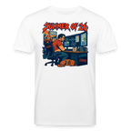 Unisex T-Shirt hell mit SUMMER OF ’26 Frontprint – Weiß – Vorderseite