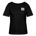 WMAWZB Damen T-Shirt Dunkel mit Statement Backprint - Schwarz