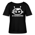 AI Generated Female Bot Frauen Bio-T-Shirt - Schwarz