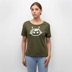 AI Female Bot Frauen Bio-T-Shirt - Khaki