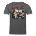 Unisex T-Shirt dunkel mit SUMMER OF 26 Frontprint – Anthrazit – Vorderseite