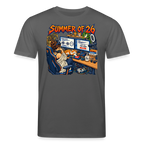 Unisex T-Shirt dunkel mit SUMMER OF 26 Frontprint – Anthrazit – Vorderseite