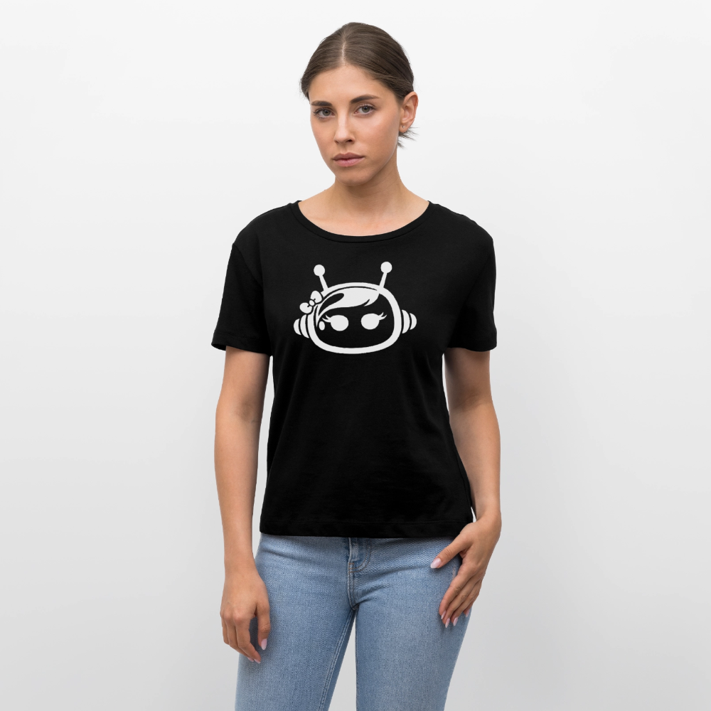 AI Female Bot Frauen Bio-T-Shirt - Schwarz