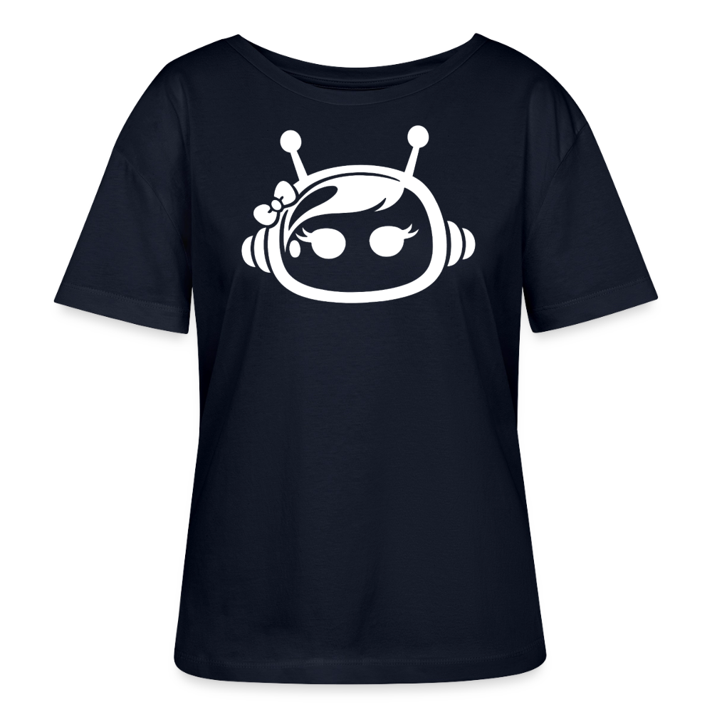 AI Female Bot Frauen Bio-T-Shirt - Navy