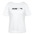 Pure x Pain Damen T-Shirt Hell mit Logo-Frontprint - Weiß
