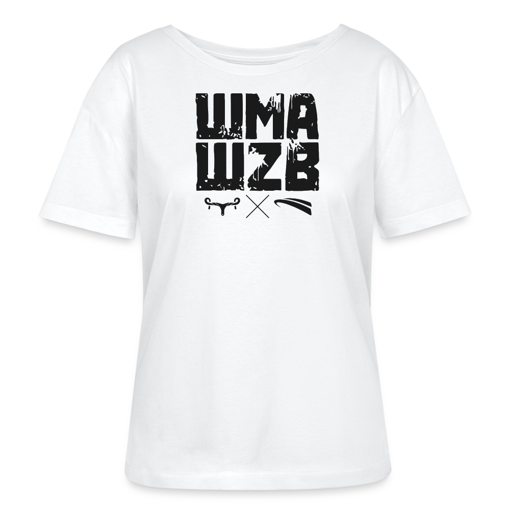 WMAWZB Damen T-Shirt Hell mit Logo Frontprint - Weiß