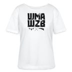 WMAWZB Damen T-Shirt Hell mit Logo Frontprint - Weiß