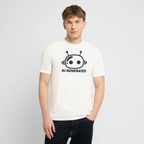 AI Generated Unisex Bio-T-Shirt Frontprint - Naturweiß 