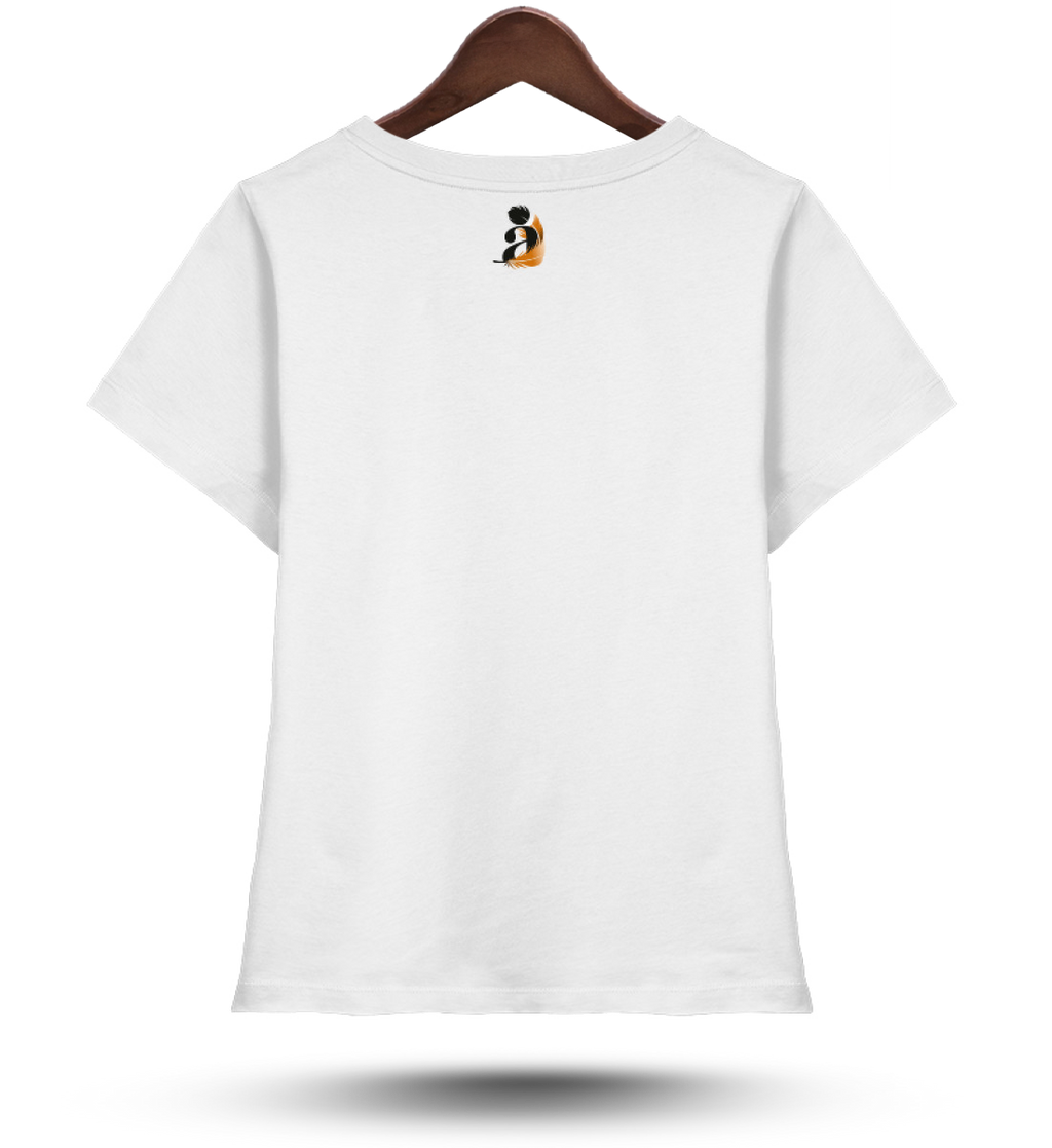 Abubilla  - Damen Organic V-Neck T-Shirt White