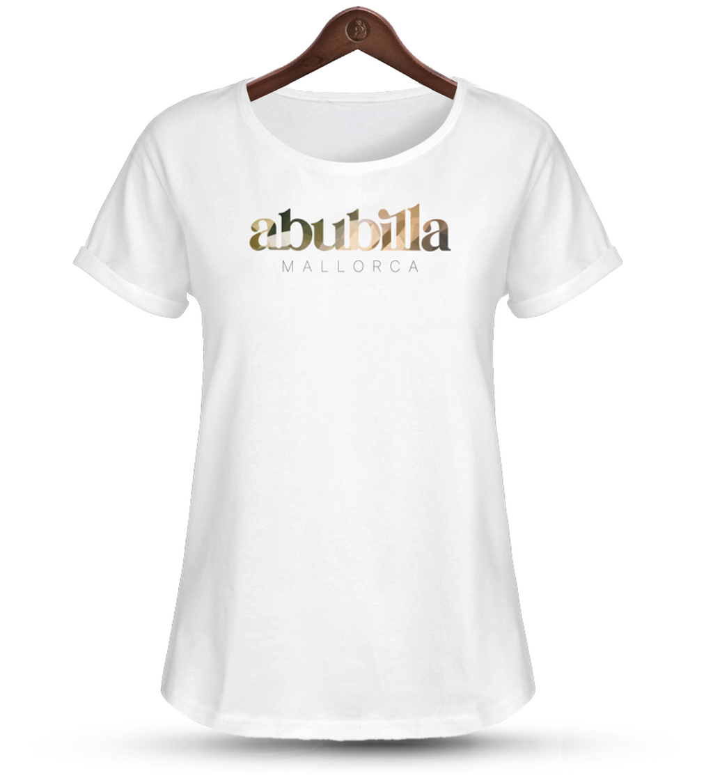 Abubilla - Damen Roll Up Shirt white