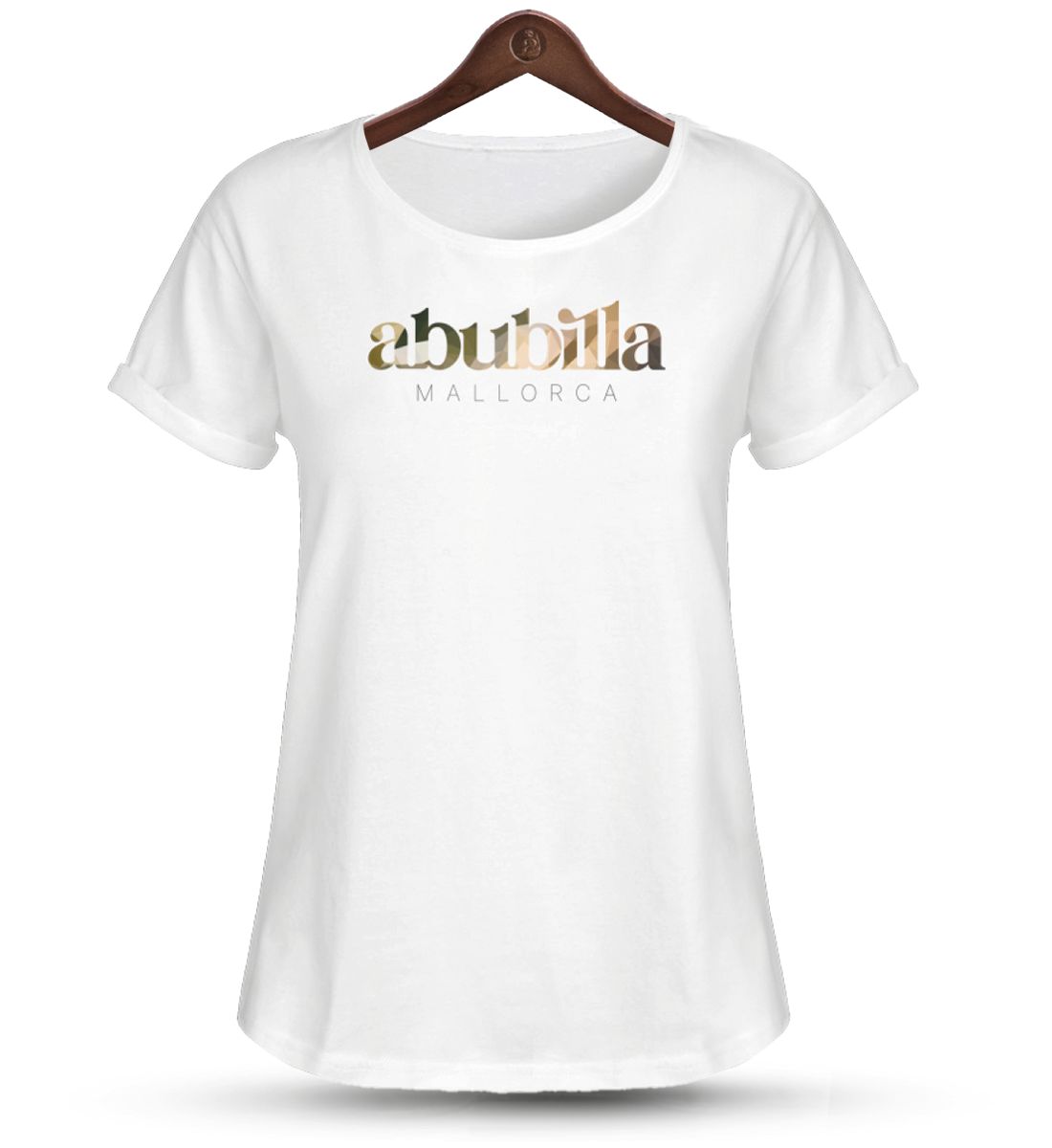 Abubilla - Damen Roll Up Shirt white
