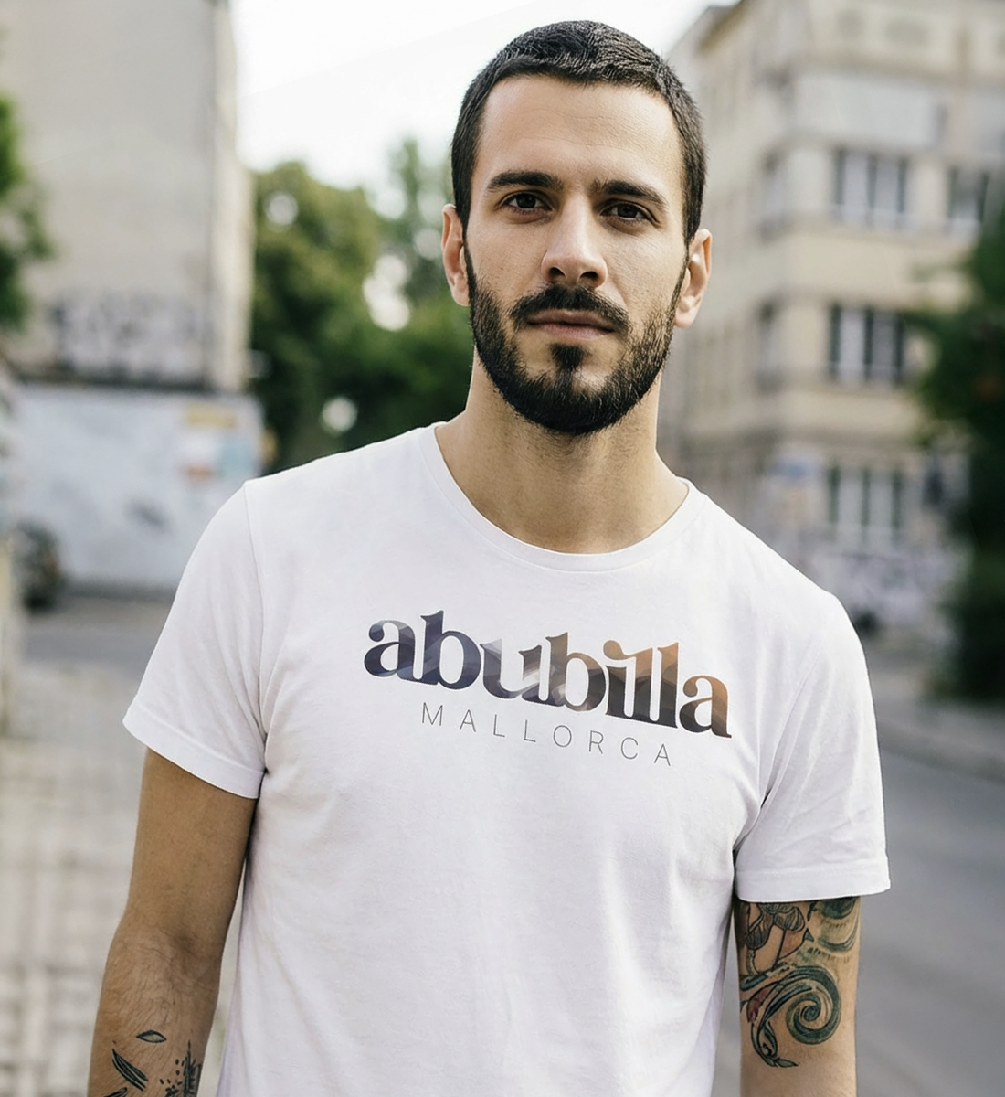 Abubilla - Herren Organic T-Shirt white