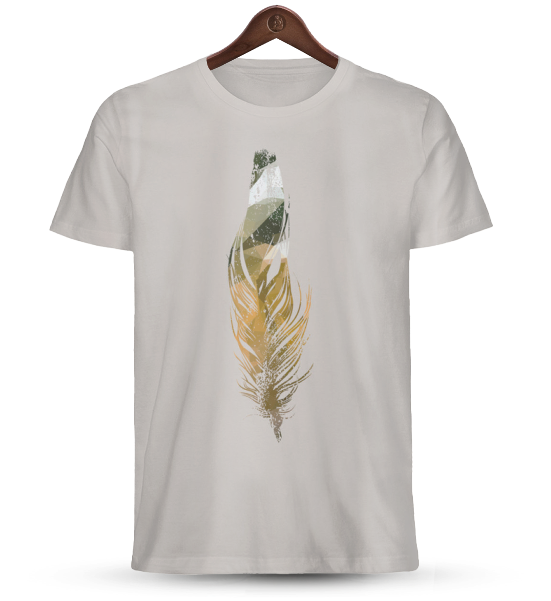 Abubilla - Organic T-Shirt Cream Heather Grey