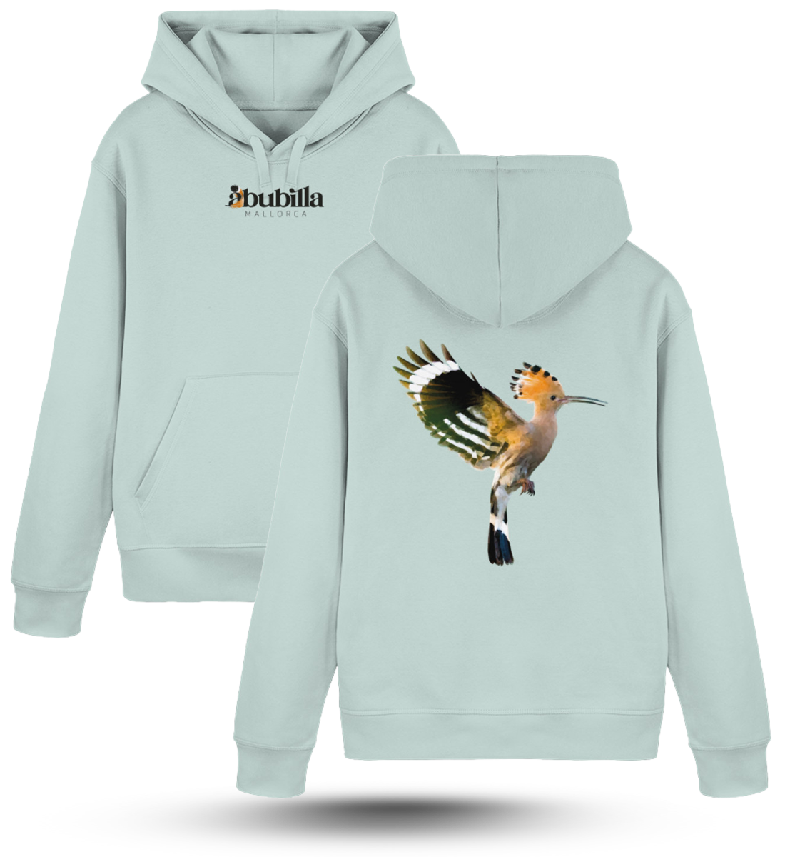 Abubilla - Premium Oversized Hoodie Caribbean Blue