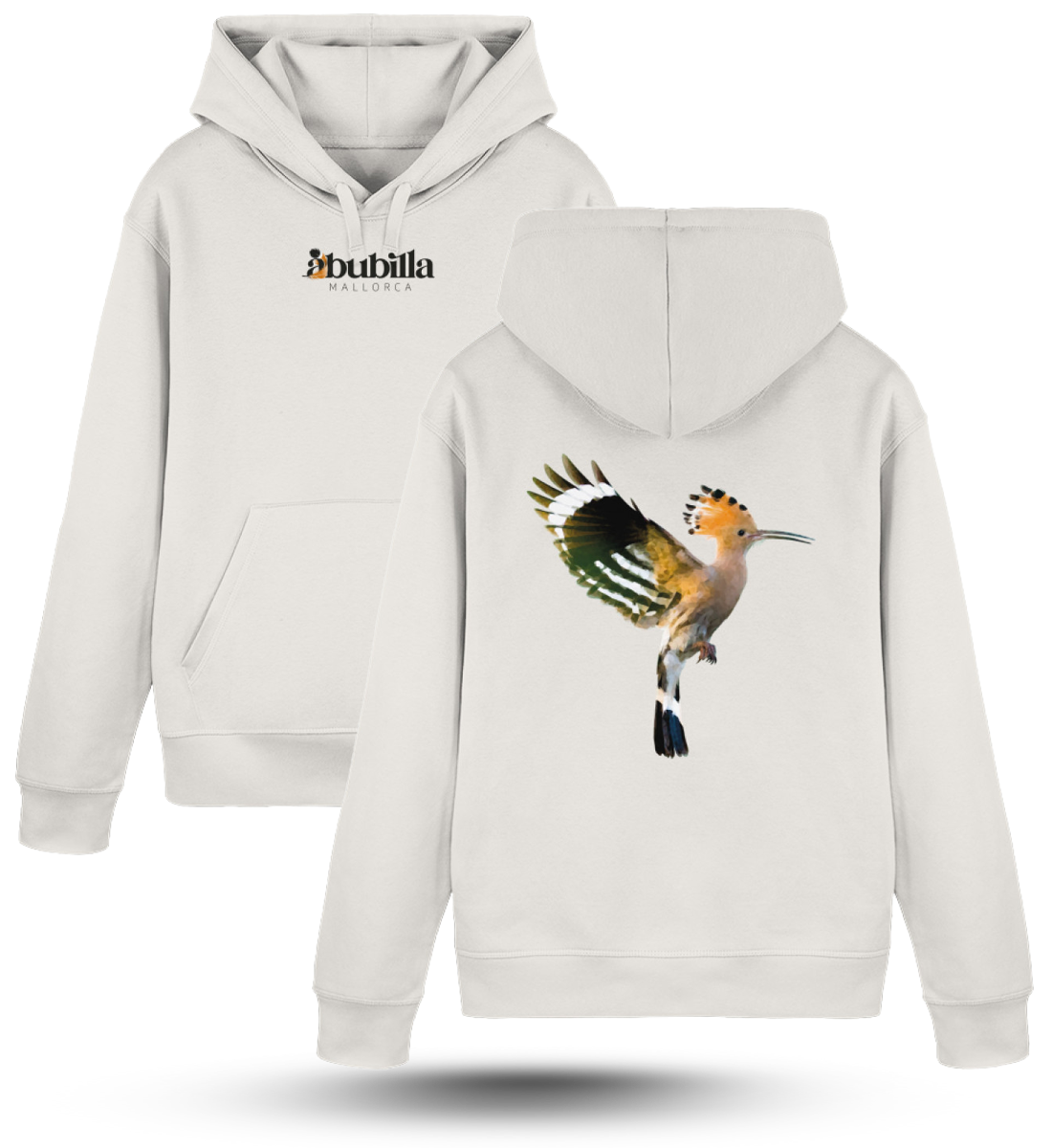 Abubilla - Premium Oversized Hoodie  vintage white