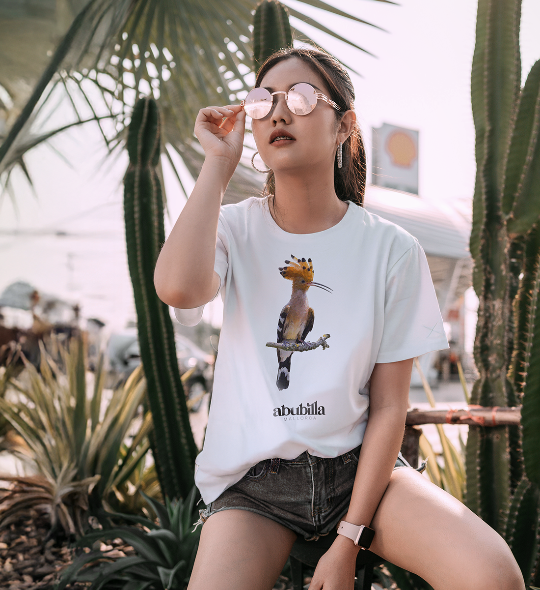 Abubilla - Relaxed Oversized Shirt weiss