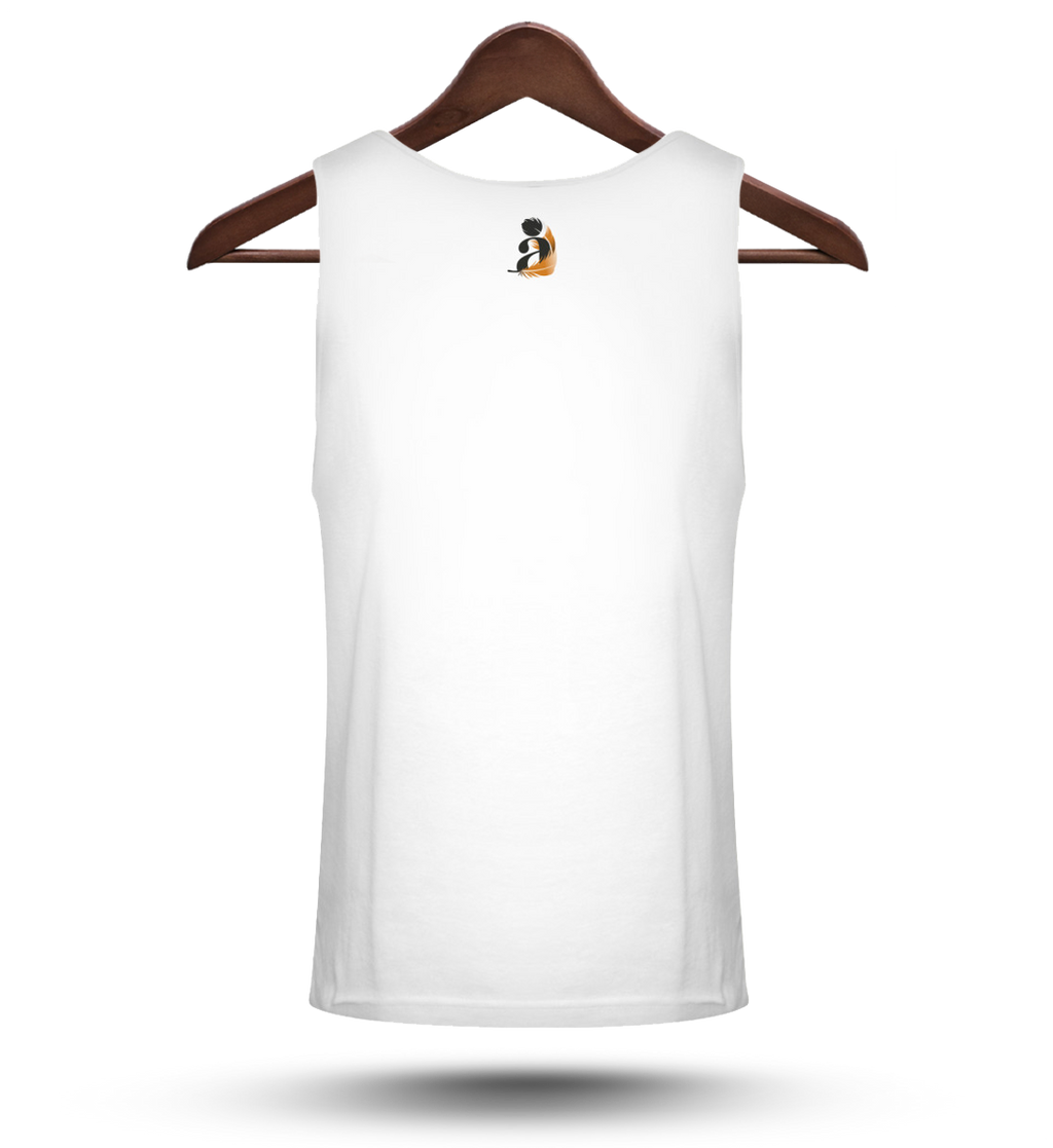 Abubilla  - Relaxed Tanktop White Back