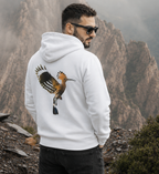 Abubilla Unisex Bio-Hoodie – Hoopoe Soft Landing Backprint
