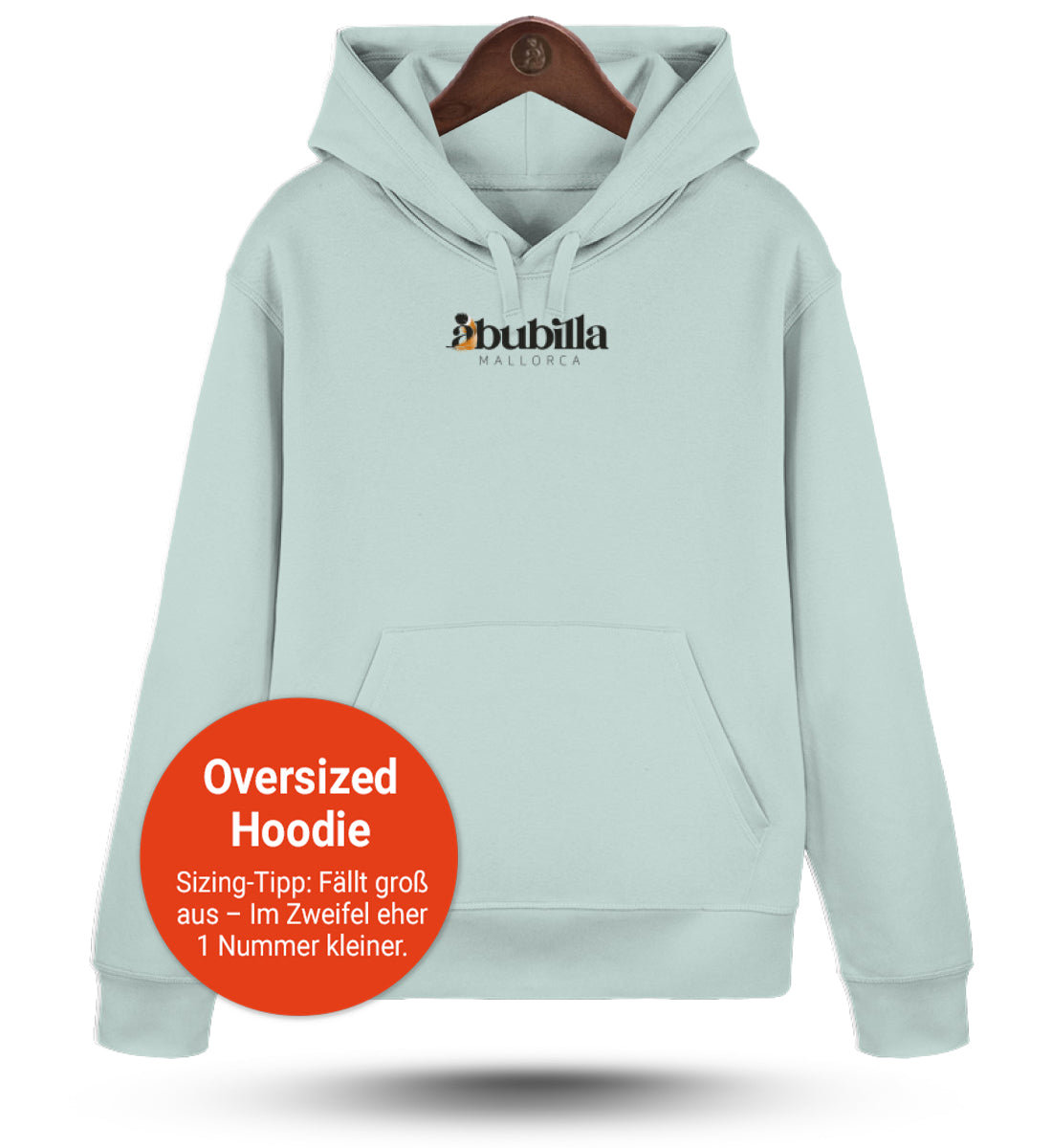 Abubilla Oversized Hoodie Carribean Blue