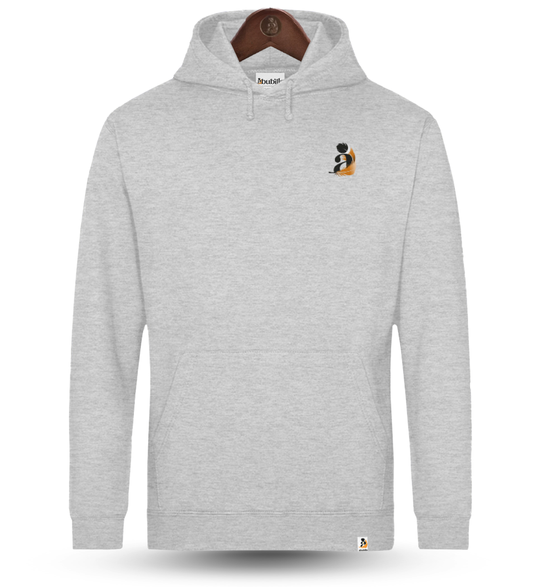 Abubilla Unisex Hoodie Heather Grey