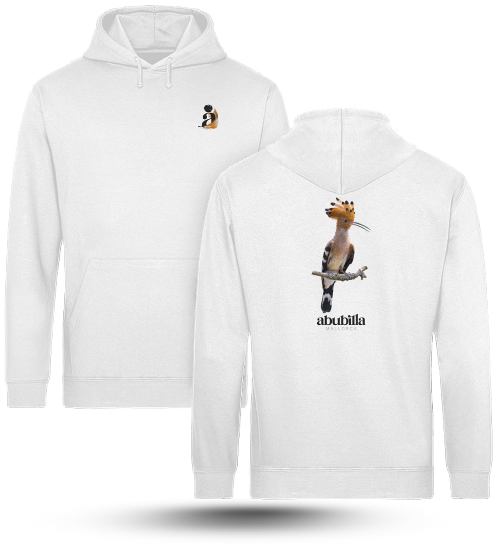 Abubilla Unisex Hoodie  white