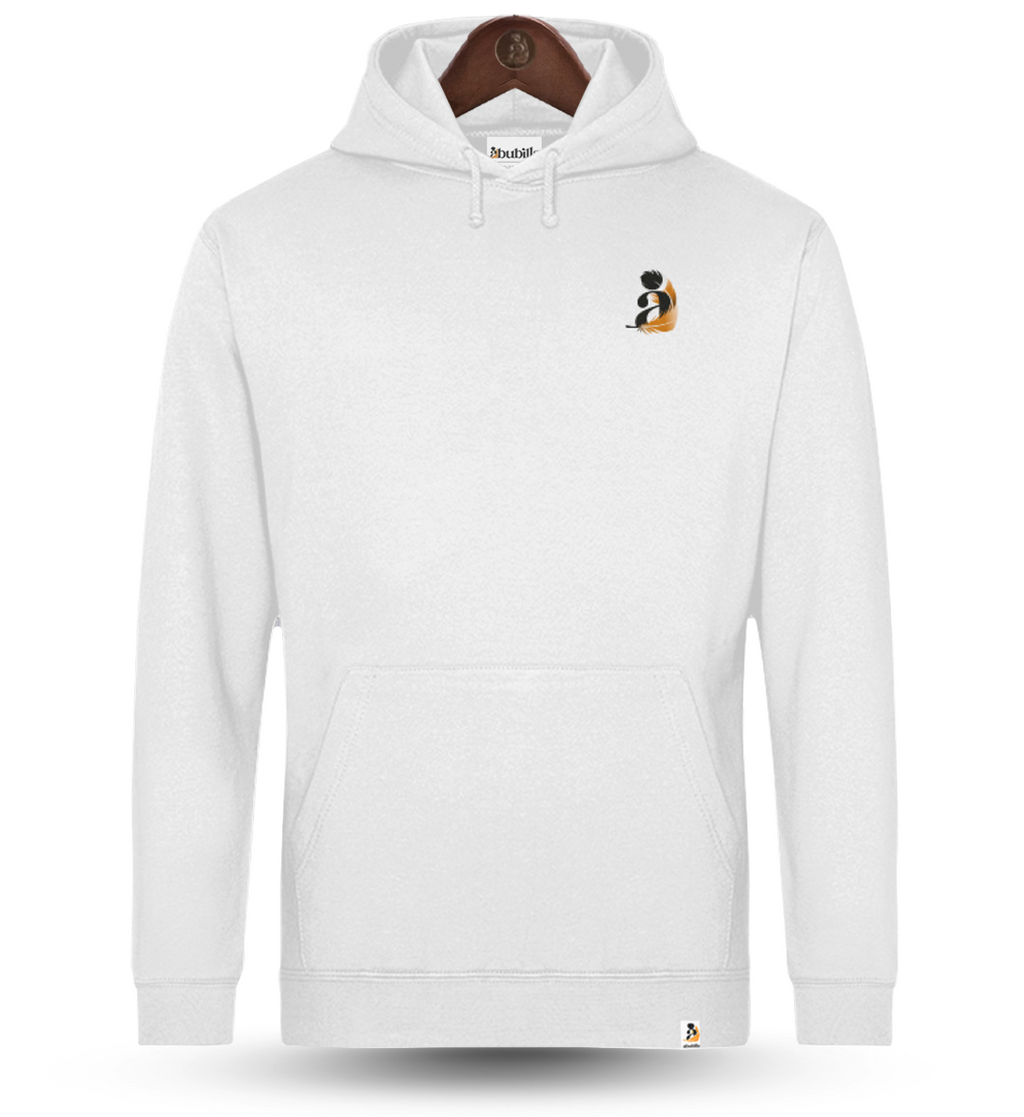 Abubilla Unisex Hoodie White