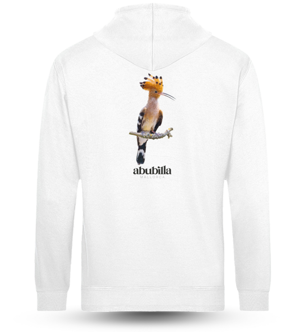 Abubilla Unisex Hoodie White