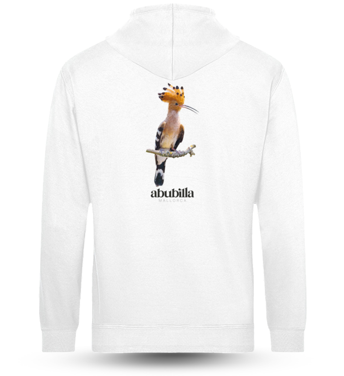 Abubilla Unisex Hoodie White