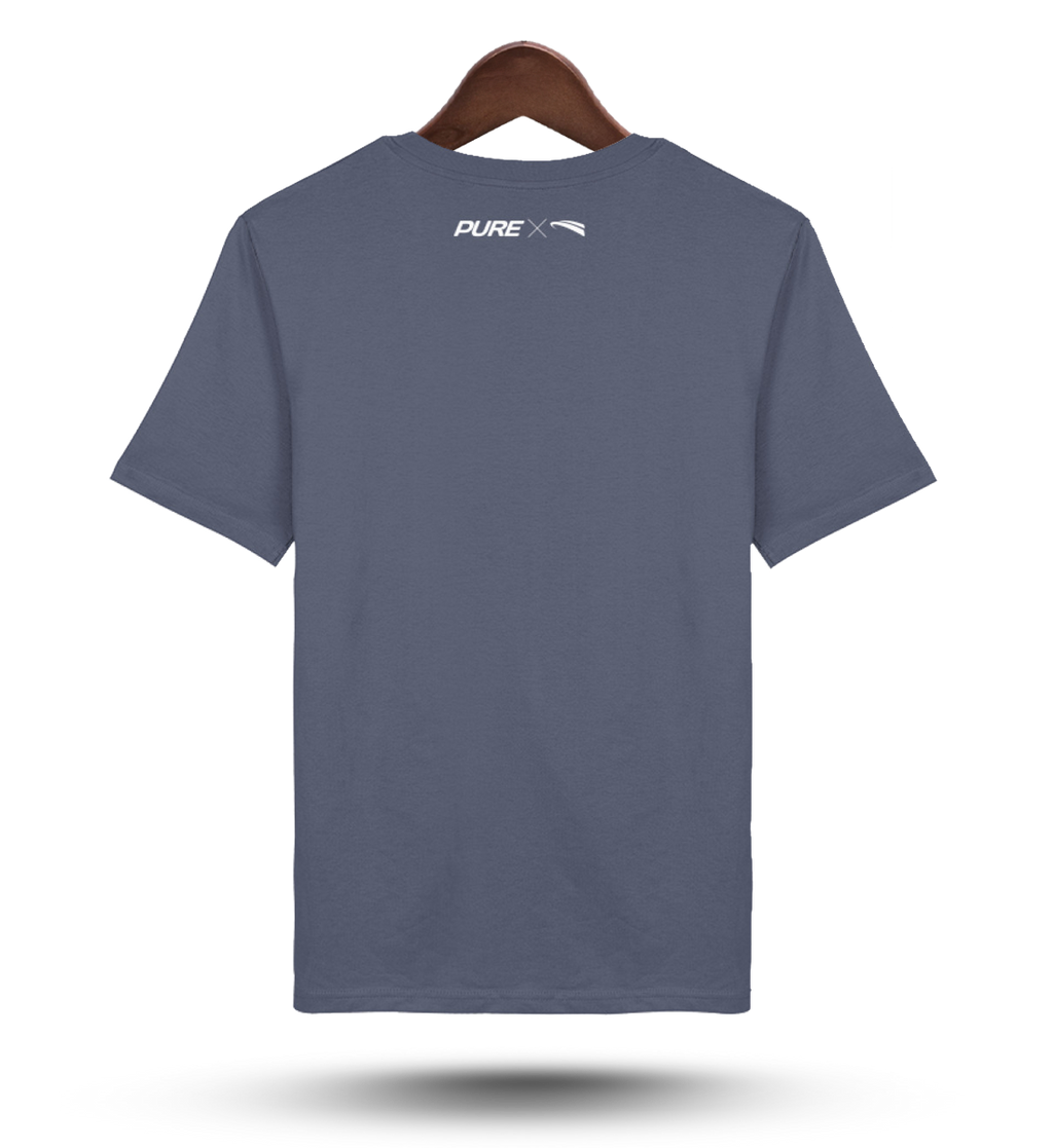 Pure X Pain  - Organic Shirt dark worker blue