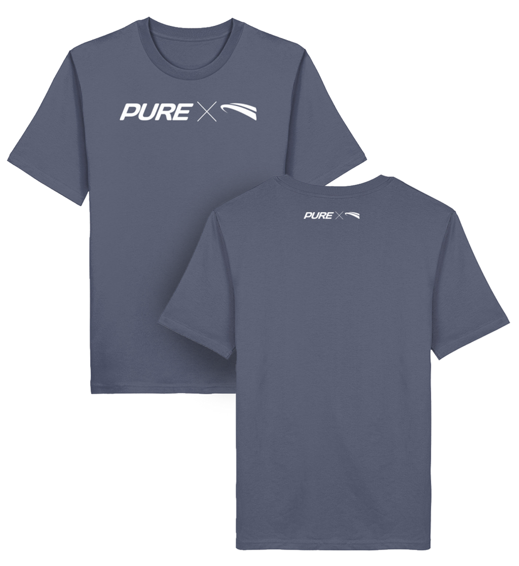 Pure X Pain  - Organic Shirt dark worker blue