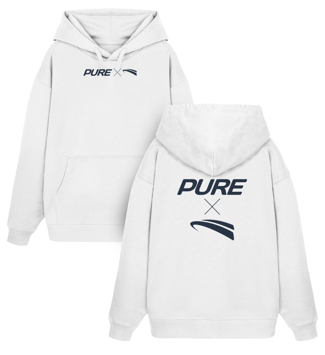 Pure X Pain  - Oversized Hoodie white